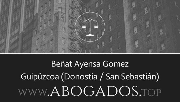 abogado Beñat Ayensa Gomez en Donostia / San Sebastián