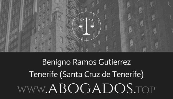 abogado Benigno Ramos Gutierrez en Santa Cruz de Tenerife