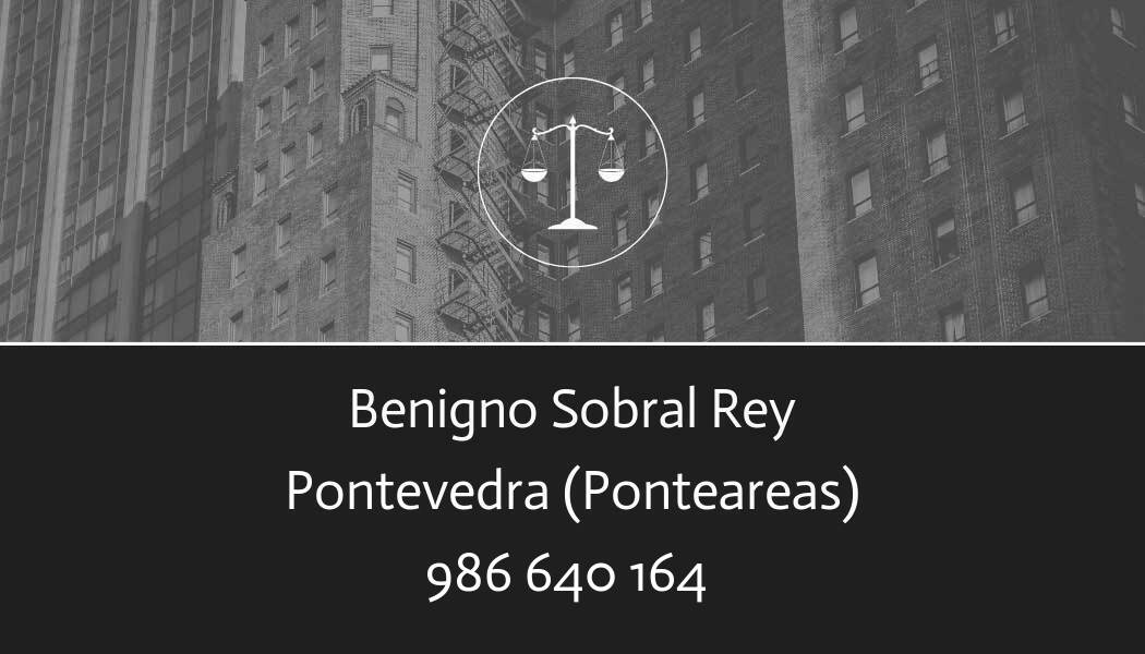 abogado Benigno Sobral Rey en Ponteareas