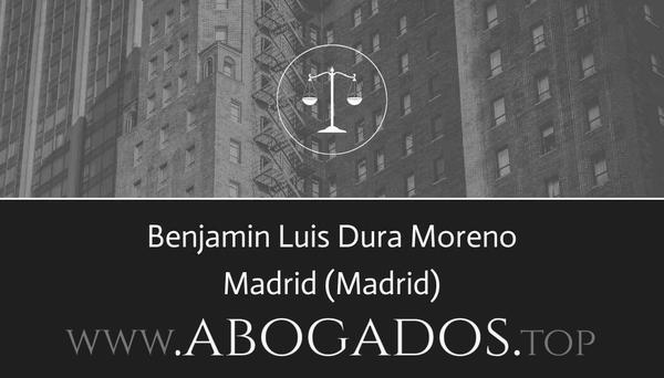 abogado Benjamin Luis Dura Moreno en Madrid