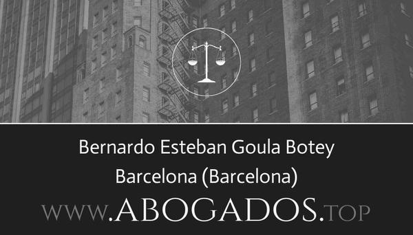 abogado Bernardo Esteban Goula Botey en Barcelona