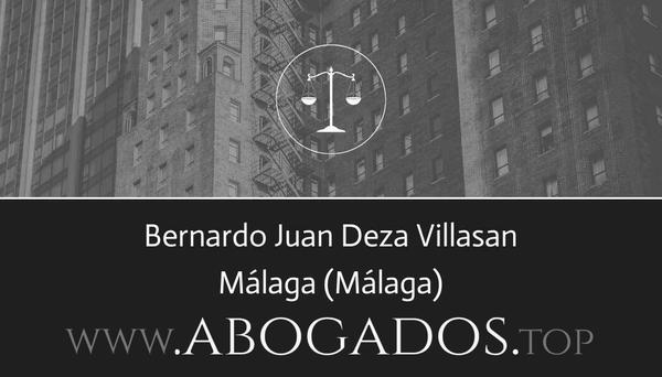 abogado Bernardo Juan Deza Villasan en Málaga