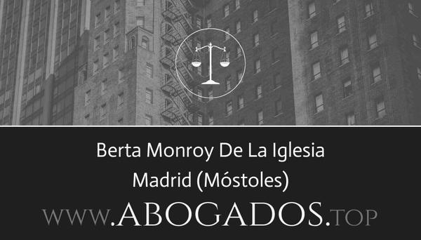 abogado Berta Monroy De La Iglesia en Móstoles