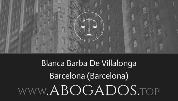 abogado Blanca Barba De Villalonga en Barcelona