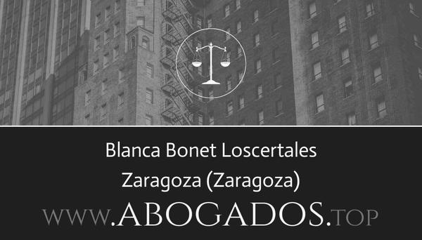 abogado Blanca Bonet Loscertales en Zaragoza