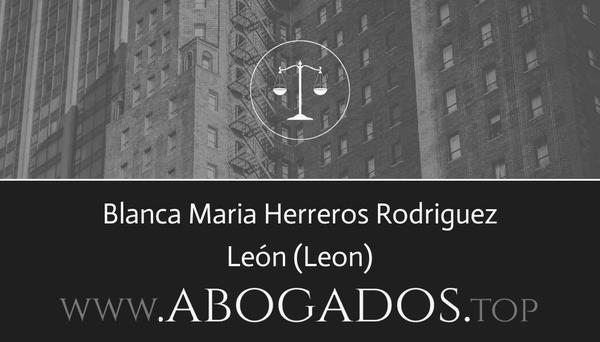 abogado Blanca Maria Herreros Rodriguez en Leon