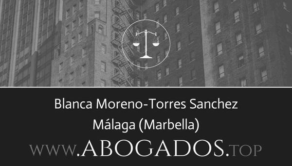 abogado Blanca Moreno-Torres Sanchez en Marbella