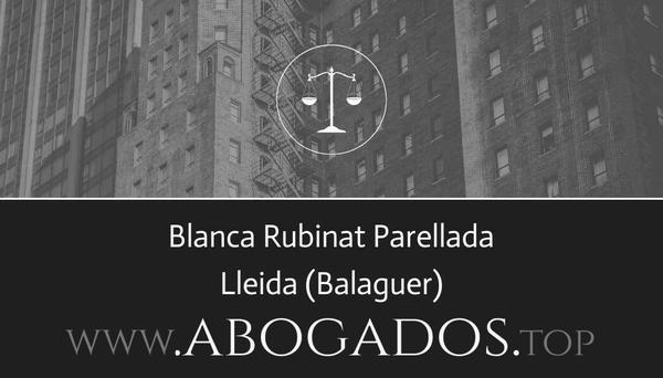 abogado Blanca Rubinat Parellada en Balaguer