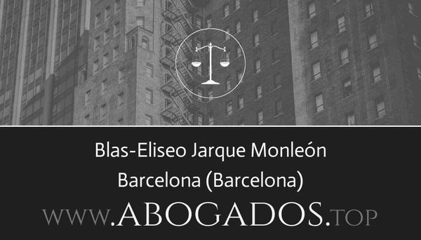 abogado Blas-Eliseo Jarque Monleón en Barcelona