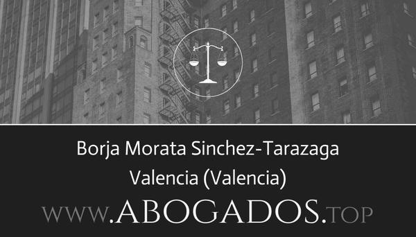 abogado Borja Morata Sinchez-Tarazaga en Valencia