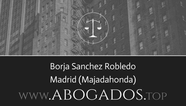 abogado Borja Sanchez Robledo en Majadahonda