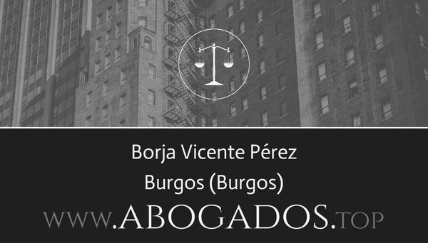 abogado Borja Vicente Pérez en Burgos