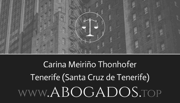 abogado Carina Meiriño Thonhofer en Santa Cruz de Tenerife