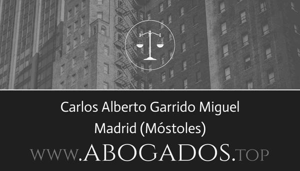 abogado Carlos Alberto Garrido Miguel en Móstoles