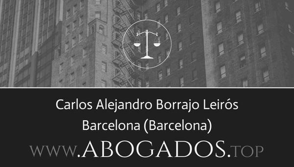 abogado Carlos Alejandro Borrajo Leirós en Barcelona