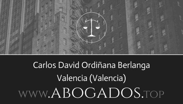 abogado Carlos David Ordiñana Berlanga en Valencia