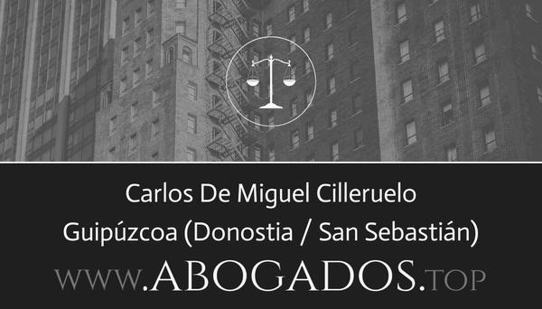 abogado Carlos De Miguel Cilleruelo en Donostia / San Sebastián