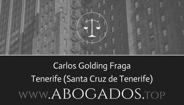 abogado Carlos Golding Fraga en Santa Cruz de Tenerife