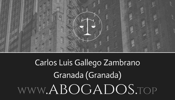 abogado Carlos Luis Gallego Zambrano en Granada