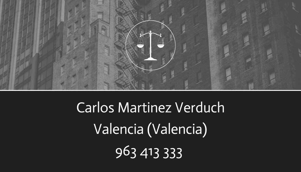 abogado Carlos Martinez Verduch en Valencia