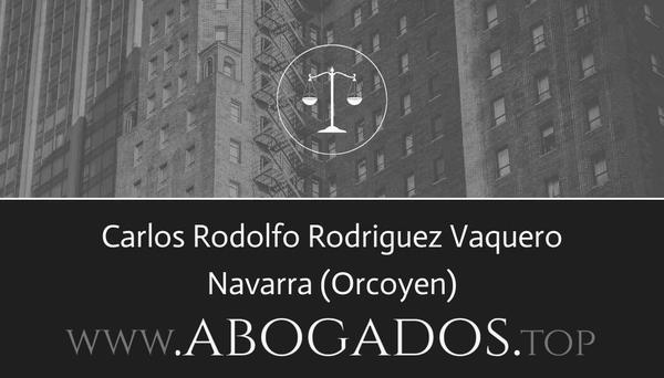 abogado Carlos Rodolfo Rodriguez Vaquero en Orcoyen