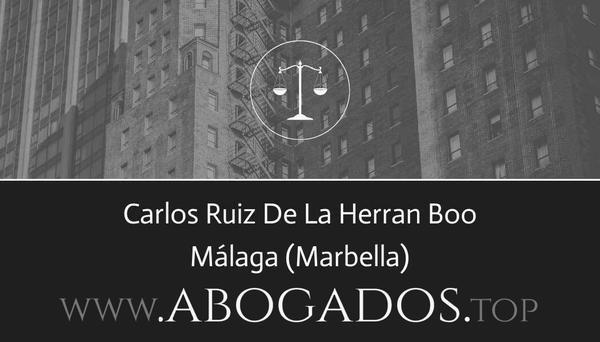 abogado Carlos Ruiz De La Herran Boo en Marbella