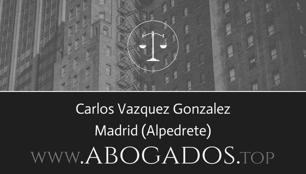 abogado Carlos Vazquez Gonzalez en Alpedrete