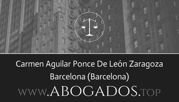 abogado Carmen Aguilar Ponce De León Zaragoza en Barcelona