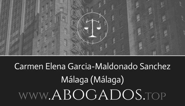 abogado Carmen Elena Garcia-Maldonado Sanchez en Málaga