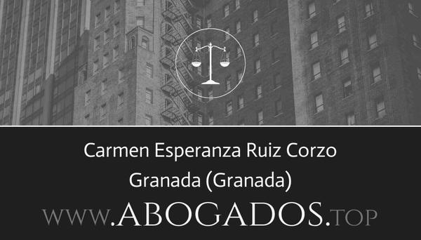 abogado Carmen Esperanza Ruiz Corzo en Granada