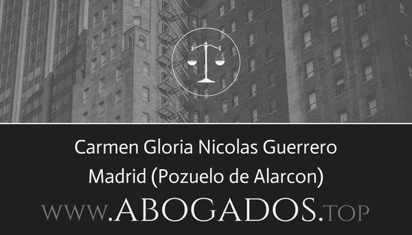 abogado Carmen Gloria Nicolas Guerrero en Pozuelo de Alarcon