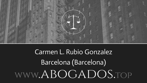 abogado Carmen L Rubio Gonzalez en Barcelona