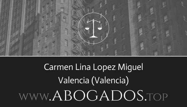 abogado Carmen Lina Lopez Miguel en Valencia