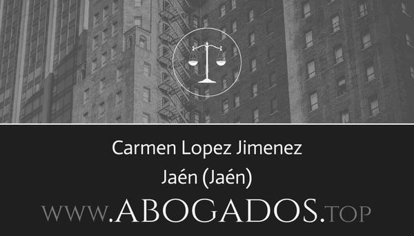 abogado Carmen Lopez Jimenez en Jaén