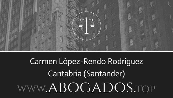 abogado Carmen López-Rendo Rodríguez en Santander