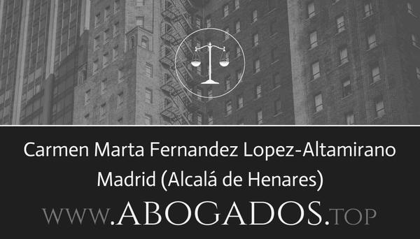 abogado Carmen Marta Fernandez Lopez-Altamirano en Alcalá de Henares