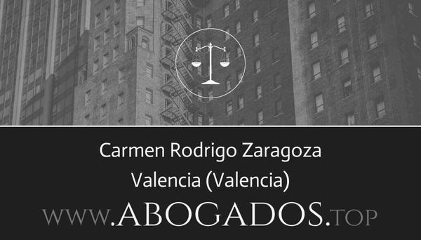 abogado Carmen Rodrigo Zaragoza en Valencia