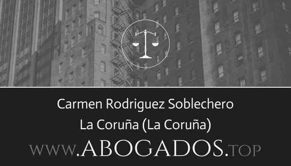 abogado Carmen Rodriguez Soblechero en La Coruña