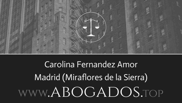 abogado Carolina Fernandez Amor en Miraflores de la Sierra