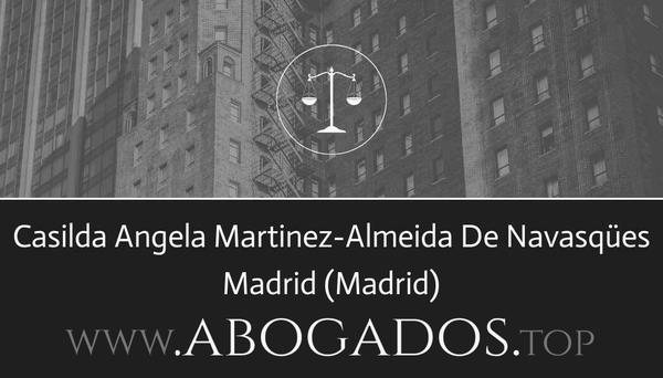 abogado Casilda Angela Martinez-Almeida De Navasqües en Madrid