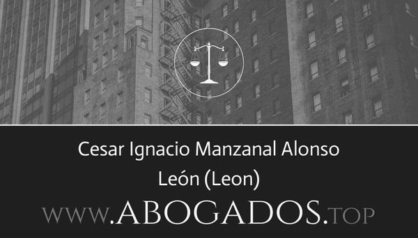 abogado Cesar Ignacio Manzanal Alonso en Leon