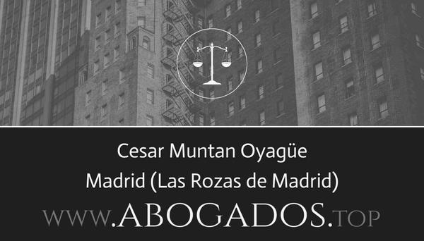 abogado Cesar Muntan Oyagüe en Las Rozas de Madrid