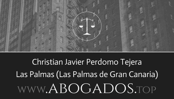 abogado Christian Javier Perdomo Tejera en Las Palmas de Gran Canaria