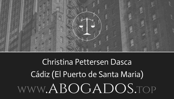 abogado Christina Pettersen Dasca en El Puerto de Santa Maria