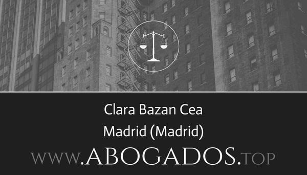 abogado Clara Bazan Cea en Madrid