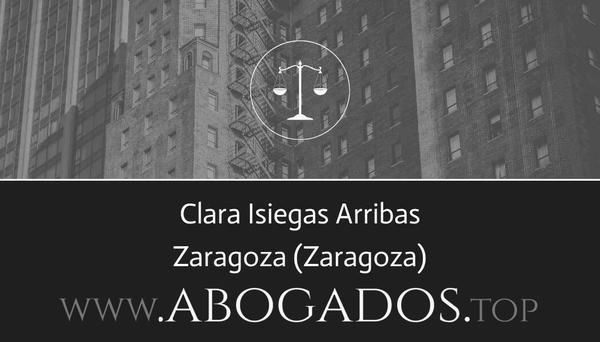 abogado Clara Isiegas Arribas en Zaragoza