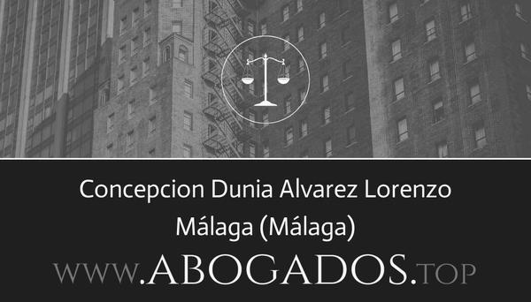 abogado Concepcion Dunia Alvarez Lorenzo en Málaga