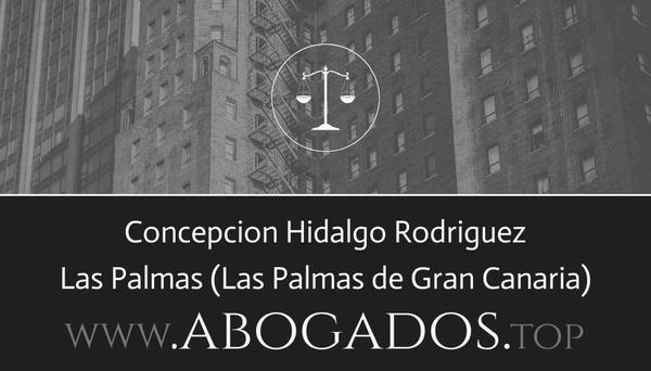 abogado Concepcion Hidalgo Rodriguez en Las Palmas de Gran Canaria