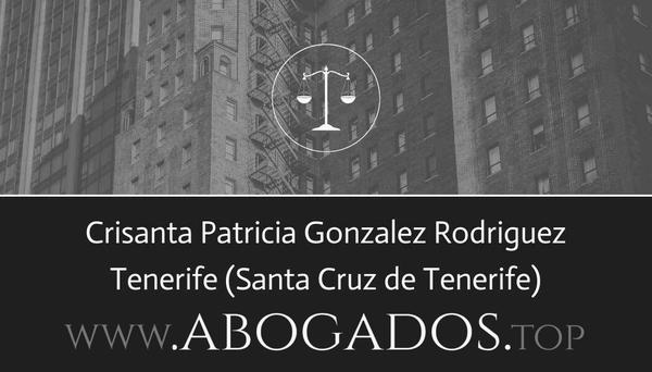 abogado Crisanta Patricia Gonzalez Rodriguez en Santa Cruz de Tenerife