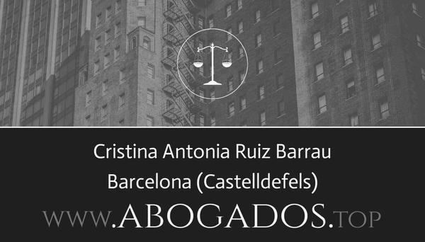 abogado Cristina Antonia Ruiz Barrau en Castelldefels